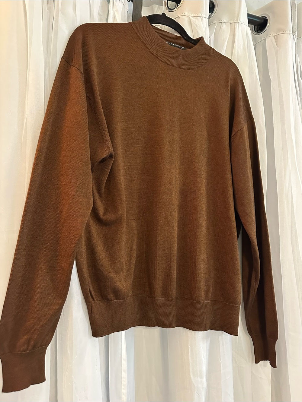 Tulliano’s Men's Brown Crewneck Sweater - Classic Knit